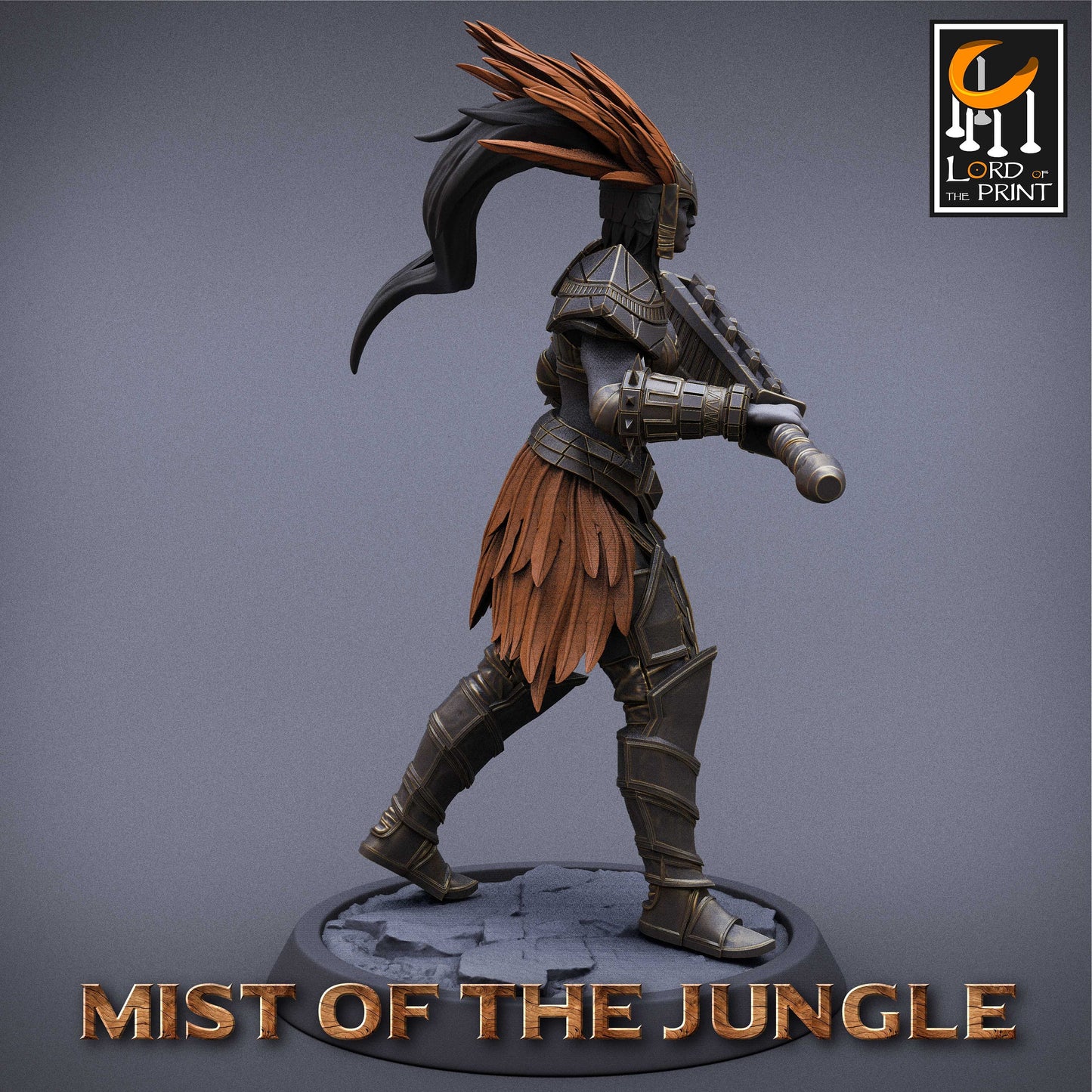 Amazon Heavy Mace | Amazon, Mist of the Jungle | TABLETOP SCALE | D&D TTRPG Miniature | Rescale Miniatures