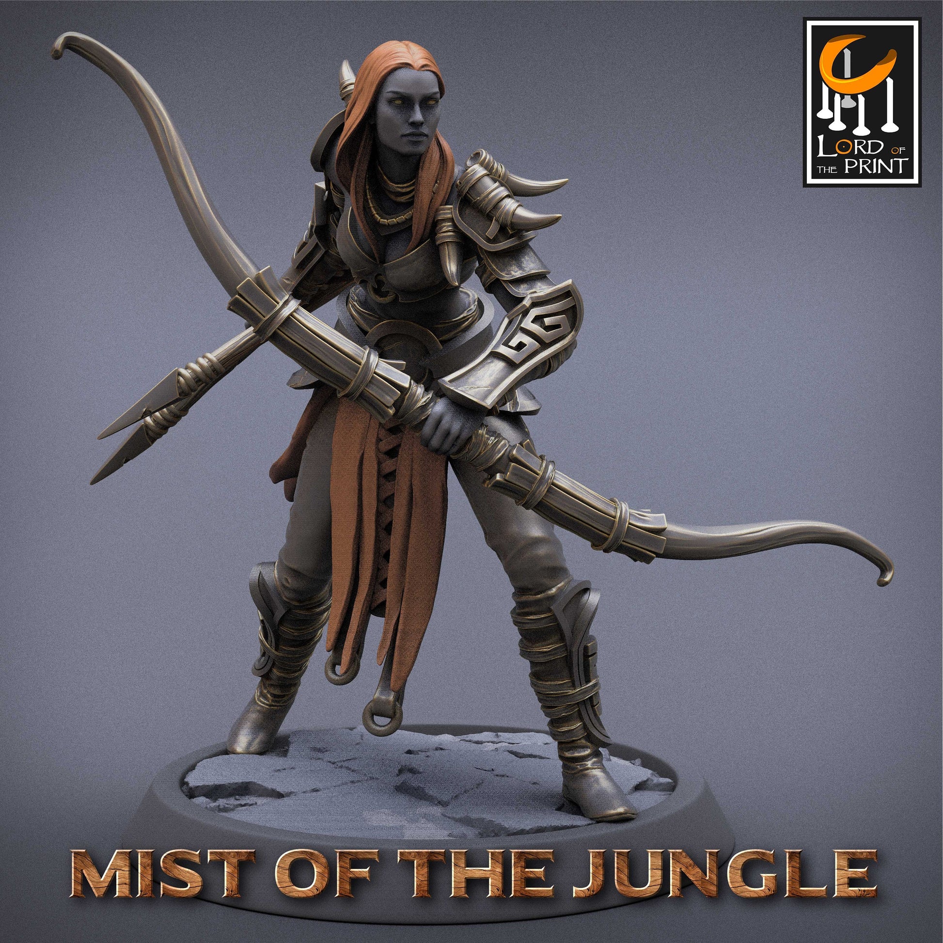 Amazon Light Bow | Amazon, Mist of the Jungle | TABLETOP SCALE | D&D TTRPG Miniature | Rescale Miniatures