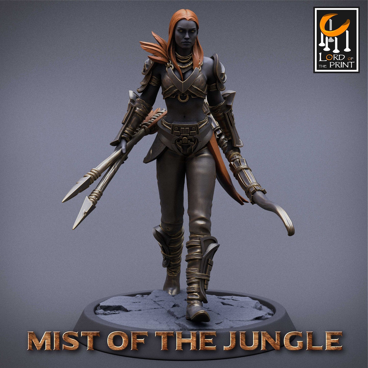 Amazon Light Bow | Amazon, Mist of the Jungle | TABLETOP SCALE | D&D TTRPG Miniature | Rescale Miniatures