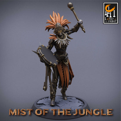 Amazon Light Drummer | Amazon, Mist of the Jungle | TABLETOP SCALE | D&D TTRPG Miniature | Rescale Miniatures