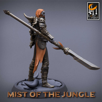 Amazon Light Spear | Amazon, Mist of the Jungle | TABLETOP SCALE | D&D TTRPG Miniature | Rescale Miniatures