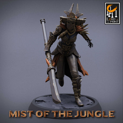 Amazon Light Spear | Amazon, Mist of the Jungle | TABLETOP SCALE | D&D TTRPG Miniature | Rescale Miniatures