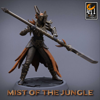 Amazon Light Spear | Amazon, Mist of the Jungle | TABLETOP SCALE | D&D TTRPG Miniature | Rescale Miniatures