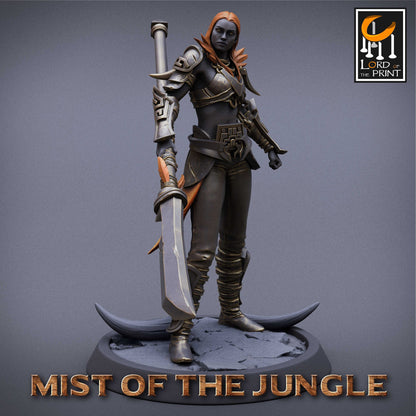 Amazon Light Spear | Amazon, Mist of the Jungle | TABLETOP SCALE | D&D TTRPG Miniature | Rescale Miniatures