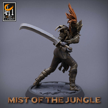 Amazon Light Sword | Amazon, Mist of the Jungle | TABLETOP SCALE | D&D TTRPG Miniature | Rescale Miniatures
