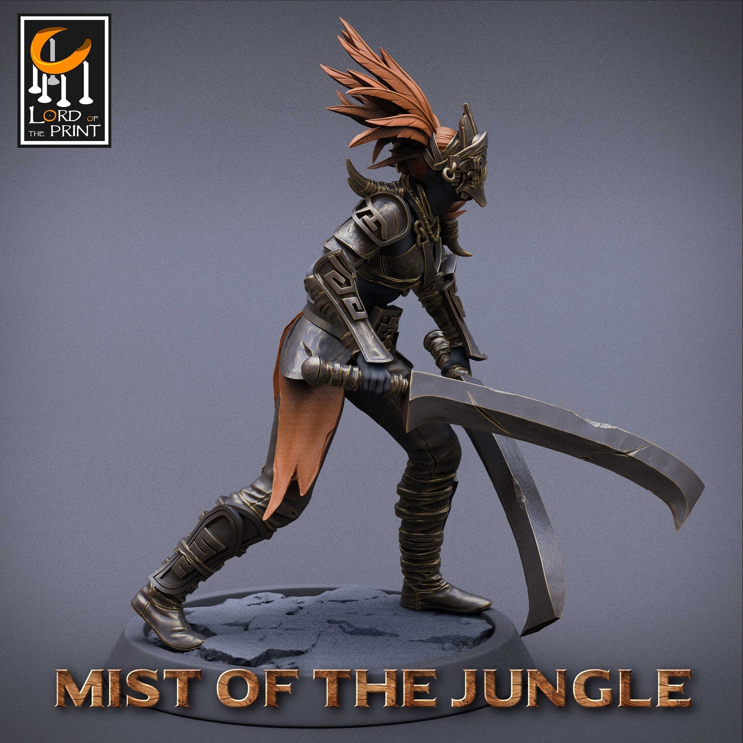 Amazon Light Sword | Amazon, Mist of the Jungle | TABLETOP SCALE | D&D TTRPG Miniature | Rescale Miniatures