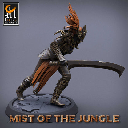 Amazon Light Sword | Amazon, Mist of the Jungle | TABLETOP SCALE | D&D TTRPG Miniature | Rescale Miniatures