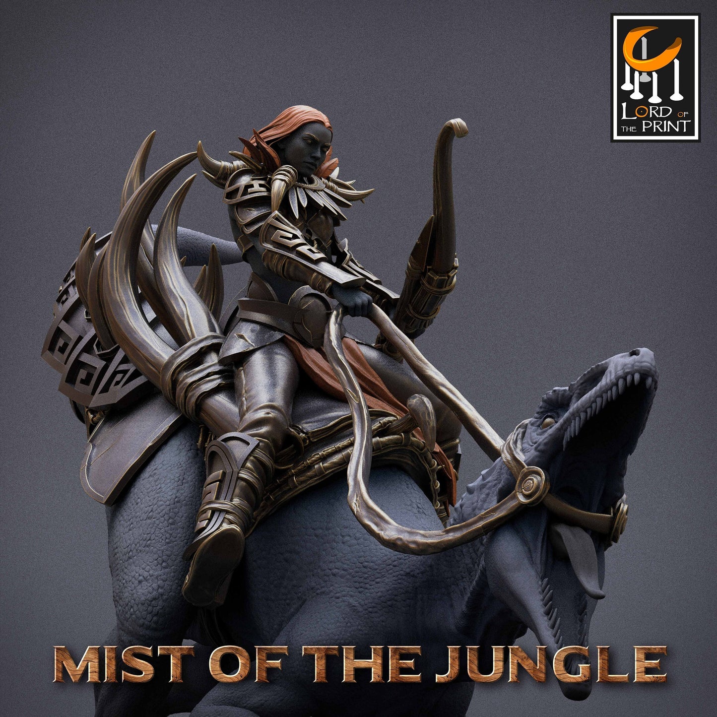 Raptor Crouch, Archer | Amazon, Mist of the Jungle | TABLETOP SCALE | D&D TTRPG Miniature | Rescale Miniatures