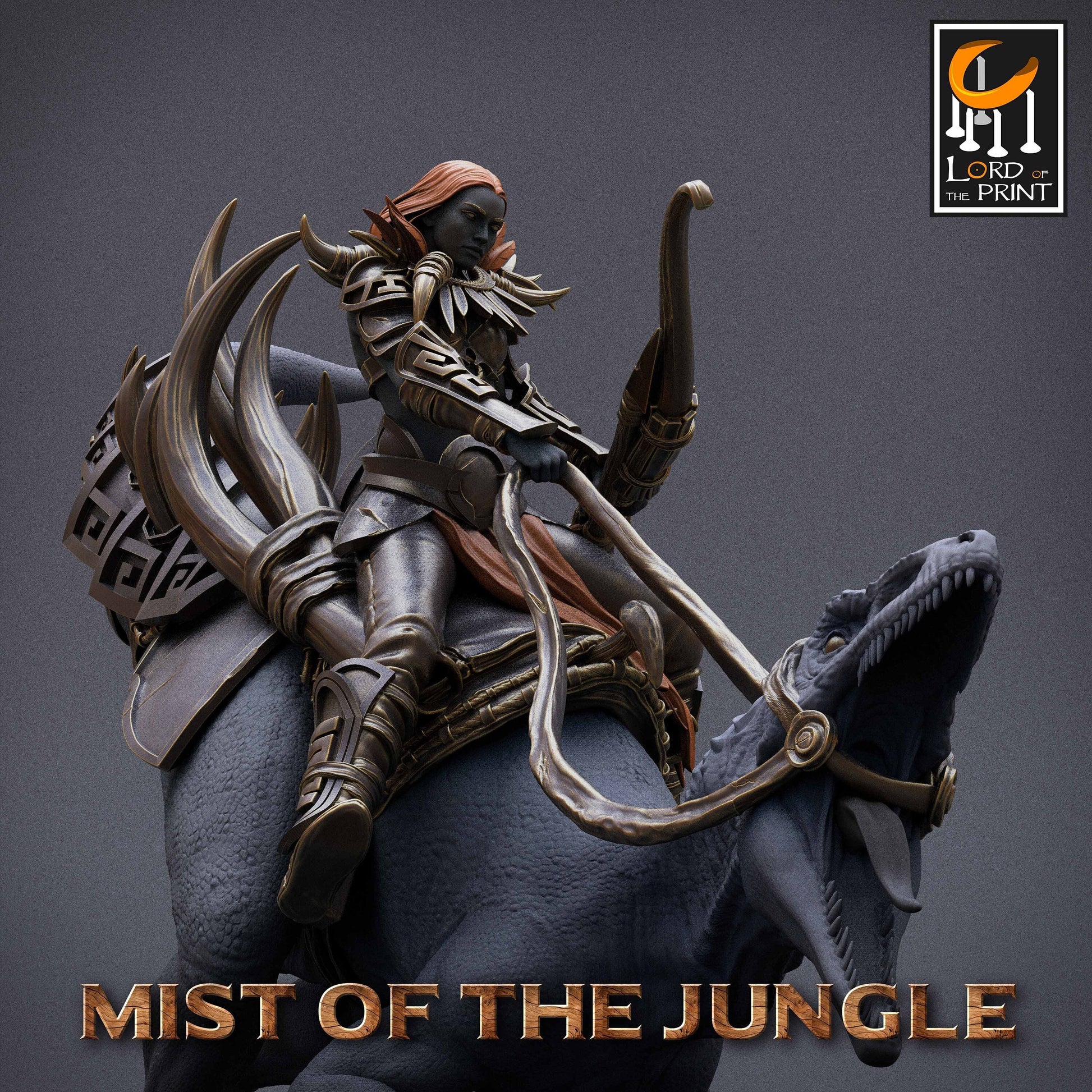 Raptor Crouch, Archer | Amazon, Mist of the Jungle | TABLETOP SCALE | D&D TTRPG Miniature | Rescale Miniatures