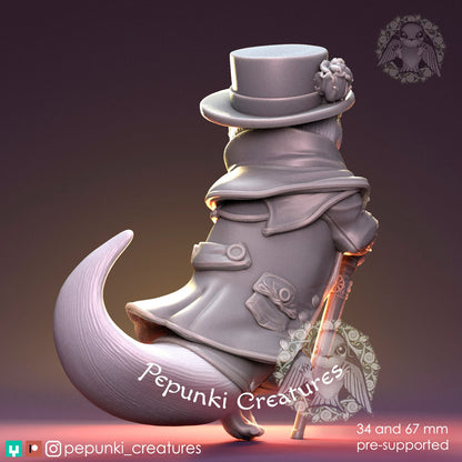Otter Gentleman | Tabletop or Display Scale | D&D Humblewood TTRPG Miniature | Pepunki Creatures