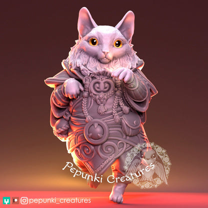Cat Stepan | Tabletop or Display Scale | D&D Humblewood TTRPG Miniature | Pepunki Creatures