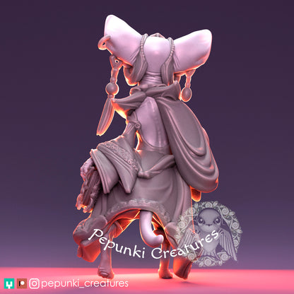 Cat Sphinx | Tabletop or Display Scale | D&D Humblewood TTRPG Miniature | Pepunki Creatures