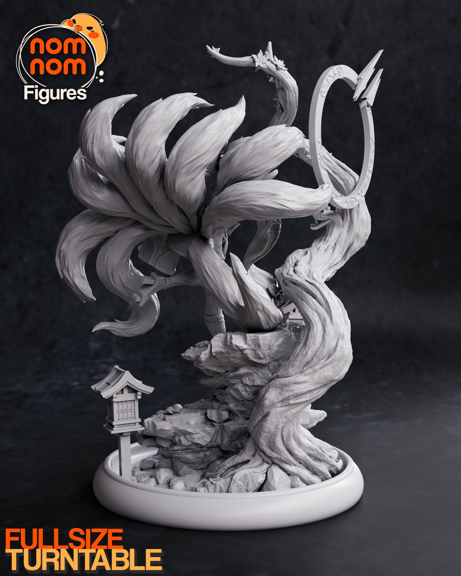 Spring Kitsune | Resin Garage Kit Figure Video Game Fan Art | Nomnom Figures