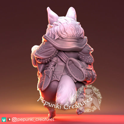 Cat Stepan | Tabletop or Display Scale | D&D Humblewood TTRPG Miniature | Pepunki Creatures