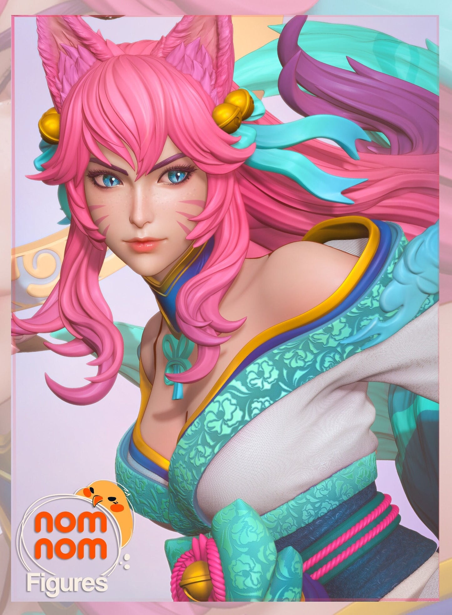 Spring Kitsune | Resin Garage Kit Figure Video Game Fan Art | Nomnom Figures