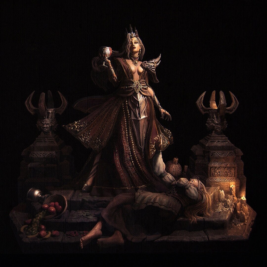 Youth Eternal | Garage Resin Kit Statue, Bust | Gothic Fantasy | Nerikson