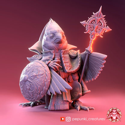 Cardinal Cardinal | Tabletop or Display Scale | D&D Humblewood TTRPG Miniature | Pepunki Creatures
