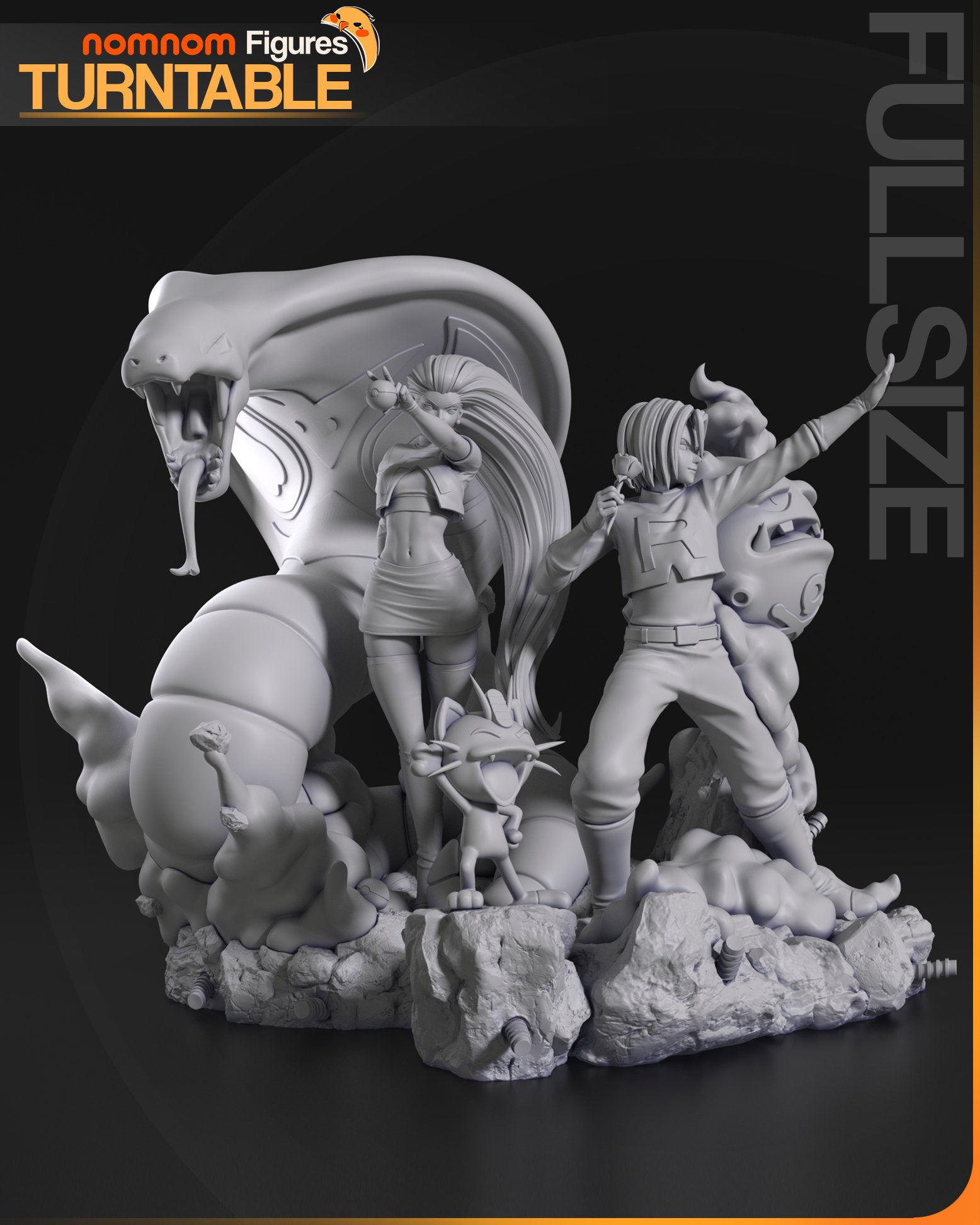 Incompetent Trio | Resin Garage Kit Figure Anime Game Fan Art | Nomnom Figures