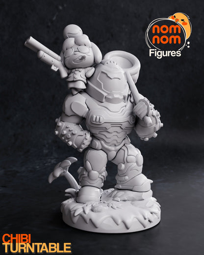 Chibi Doomed Friendship | Resin Garage Kit Figure Video Game Fan Art | Nomnom Figures