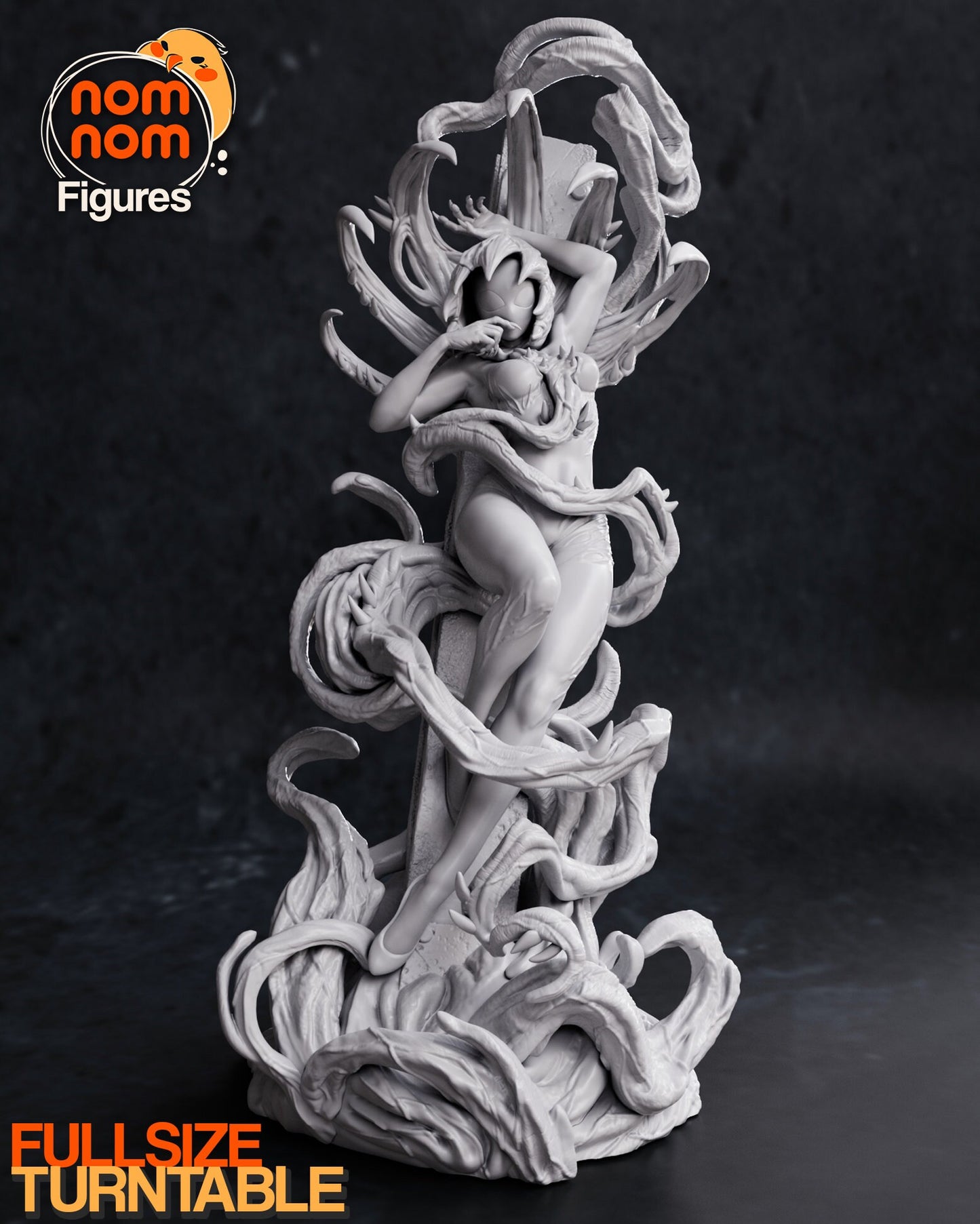 Symbiote Spider Woman | Resin Garage Kit Figure Comic Fan Art | Nomnom Figures