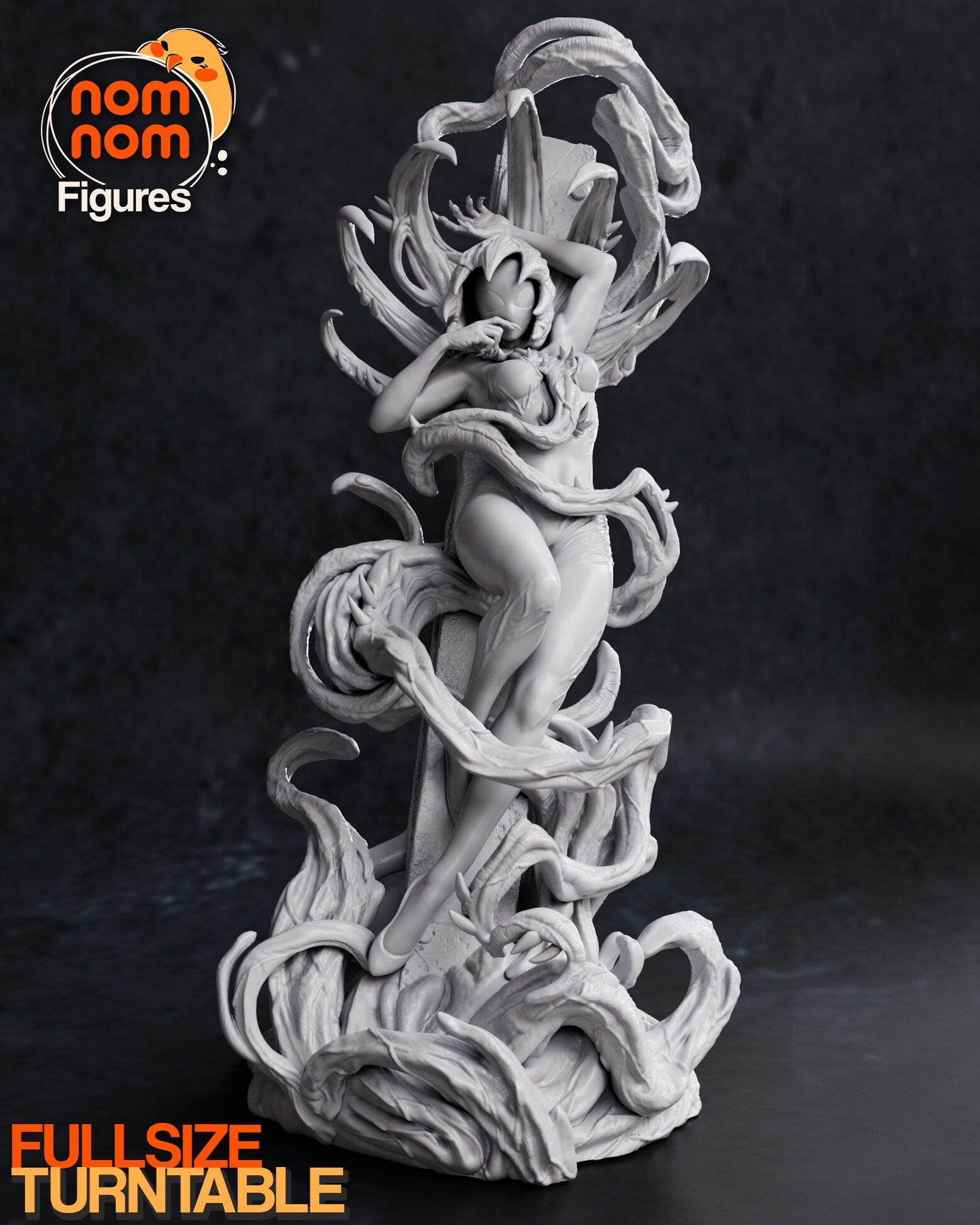 Symbiote Spider Woman | Resin Garage Kit Figure Comic Fan Art | Nomnom Figures