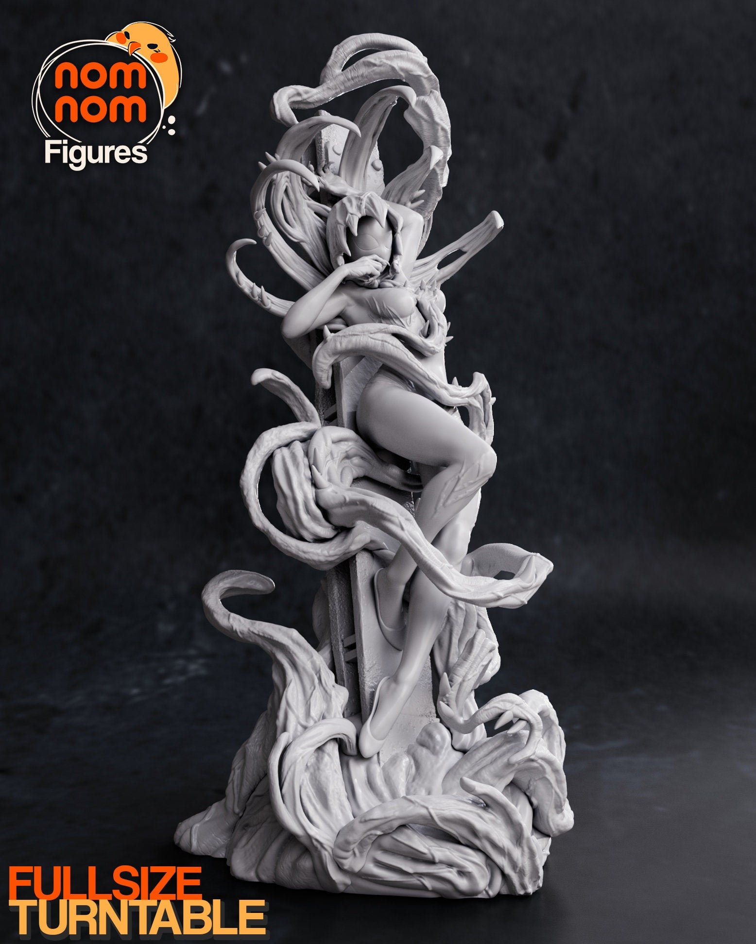 Symbiote Spider Woman | Resin Garage Kit Figure Comic Fan Art | Nomnom Figures