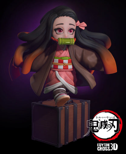 Chibi Demon Sister | Resin Garage Kit Figure Anime Manga Fan Art | Nomnom Figures