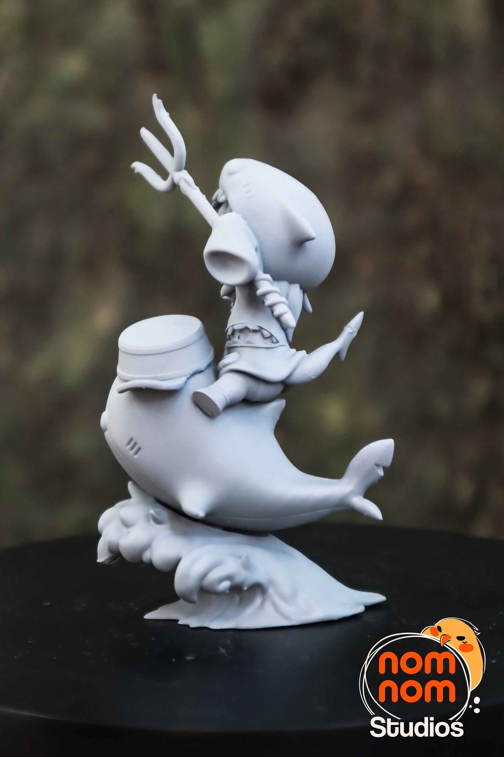 Chibi Sharky Virtual Youtuber | Resin Garage Kit Figure Fan Art Statue | Nomnom Figures
