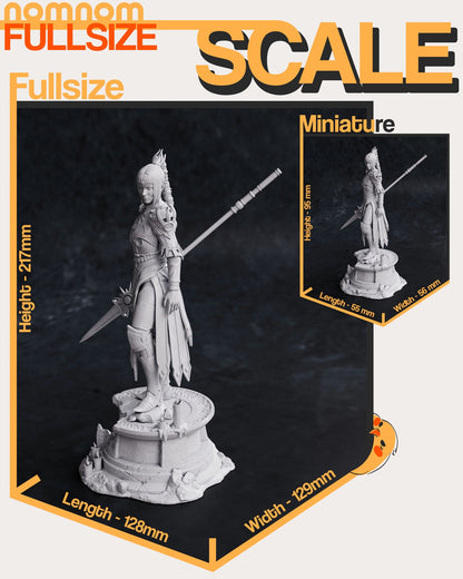 Cleric of Shar | Resin Garage Kit Figure D&D Game Fan Art | Nomnom Figures