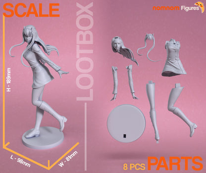 Human-Klaxo Sapien | Resin Garage Kit Figure Anime Fan Art | Nomnom Figures