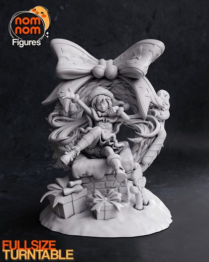 Christmas Cutie | Resin Garage Kit Figure Nomnom Original Character | Nomnom Figures