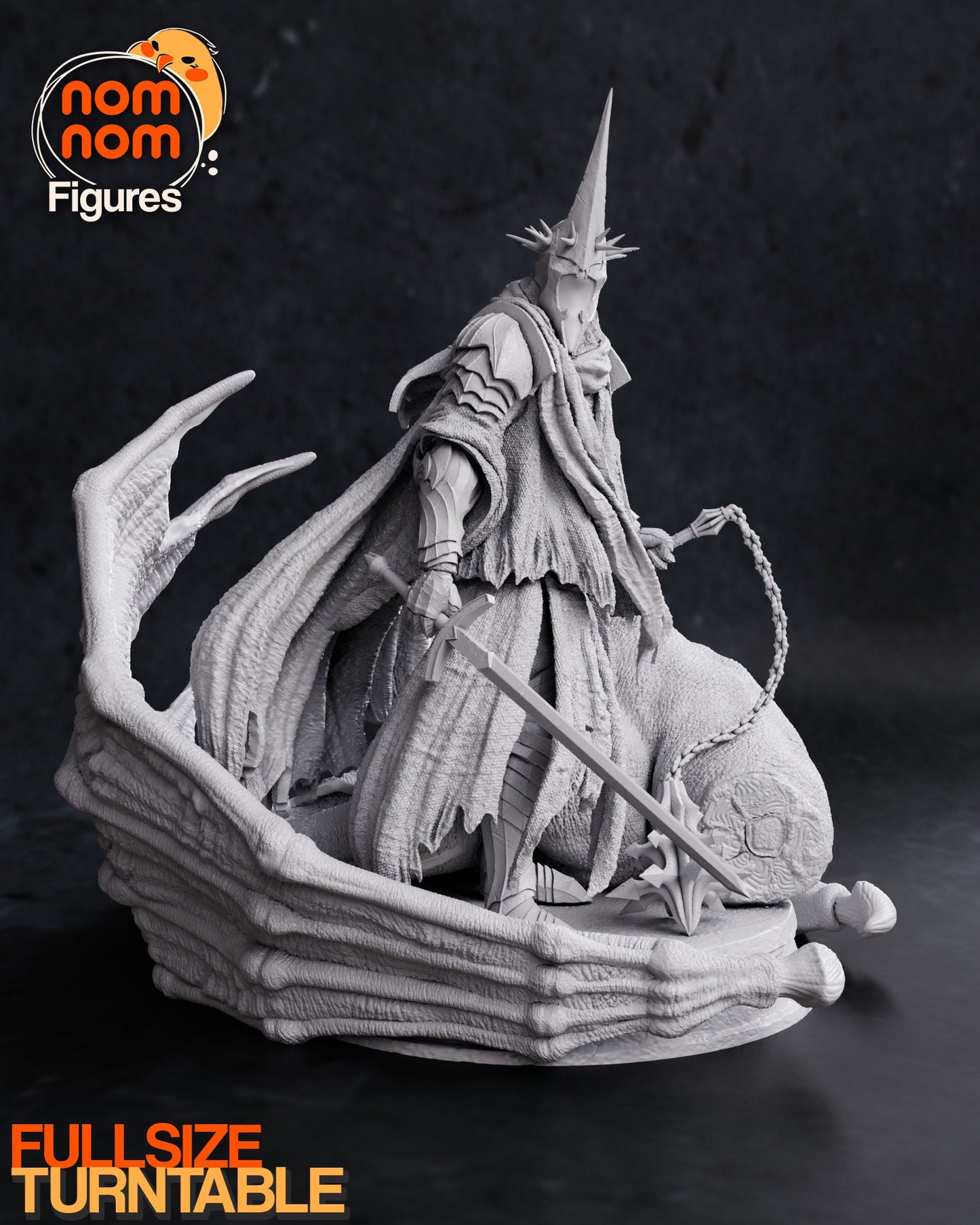 Witch King of Angmar | Resin Garage Kit Figure Movie Book Fan Art | Nomnom Figures