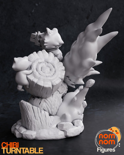 Chibi Galactic Protectors | Resin Garage Kit Figure Movie Comic Game Fan Art | Nomnom Figures