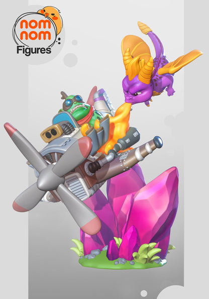 Chibi Mischievous Dragon | Resin Garage Kit Figure Video Game Fan Art | Nomnom Figures