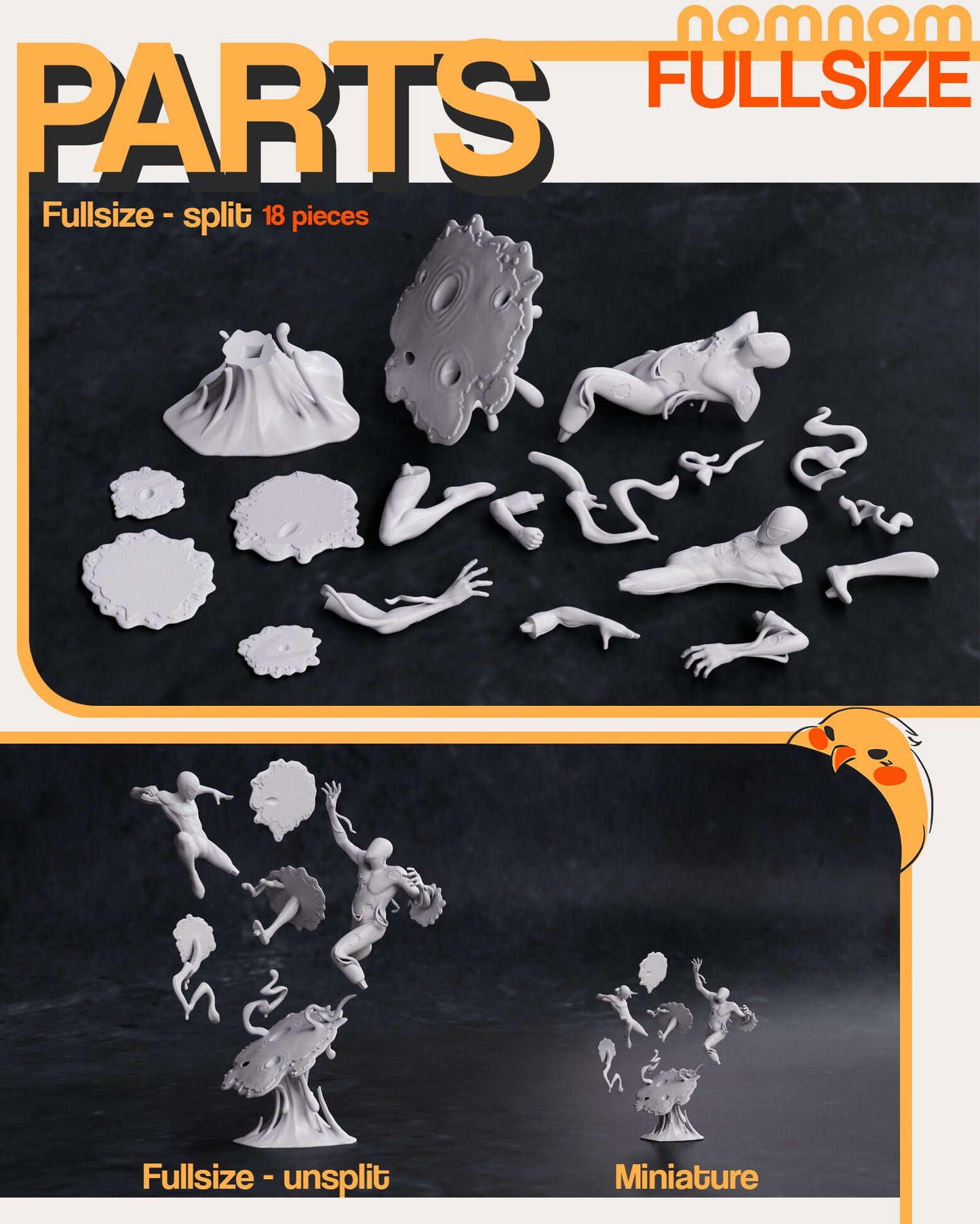 Spider Fighting Villain | Resin Garage Kit Figure Movie Comic Fan Art | Nomnom Figures