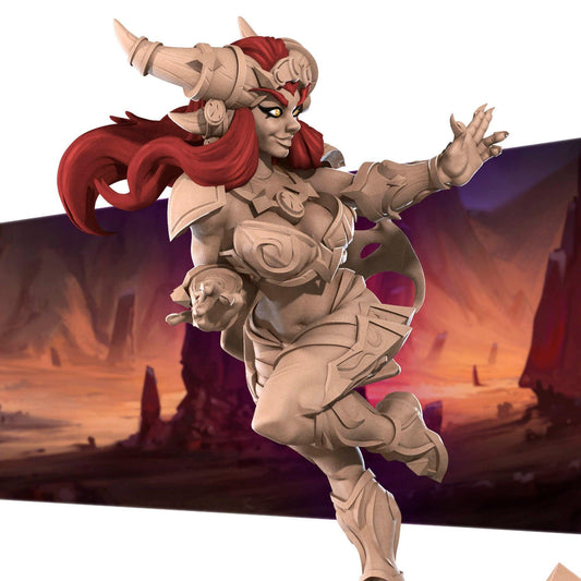 Exotic Alejandra, Lovely Tiefling | Pinup SFW NSFW Model Miniature | Bite the Bullet