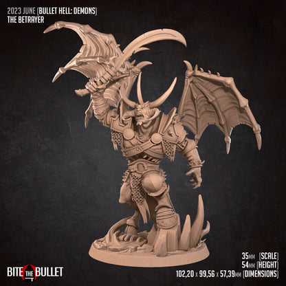 Betrayer, Demon Lord | D&D TTRPG Miniature | Bite the Bullet