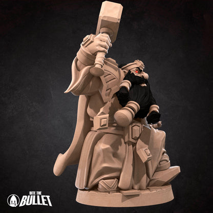 Dwarf Emperor | TABLETOP SCALE | TTRPG Miniature | Bite the Bullet | Unpainted, Unplated Resin 8k
