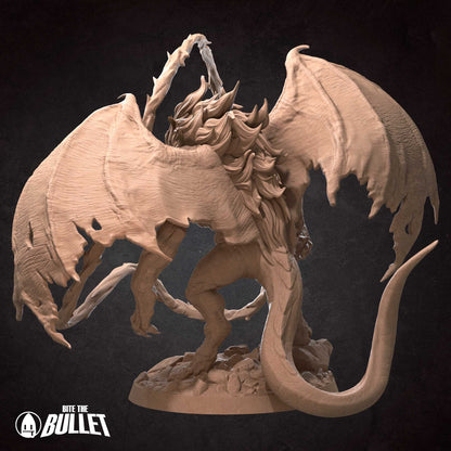 Bullet Rings, Fire Demon | TABLETOP SCALE | TTRPG Miniature | Bite the Bullet | Unpainted, Unplated Resin 8k