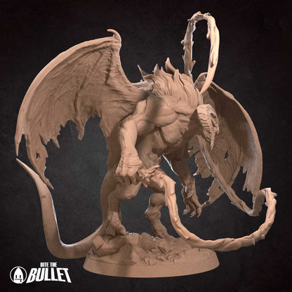 Bullet Rings, Fire Demon | TABLETOP SCALE | TTRPG Miniature | Bite the Bullet | Unpainted, Unplated Resin 8k