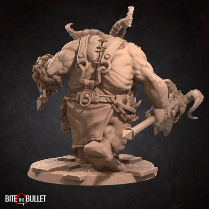 Flesh Carver, Demon | TABLETOP SCALE | TTRPG Miniature | Bite the Bullet | Unpainted, Unplated Resin 8k