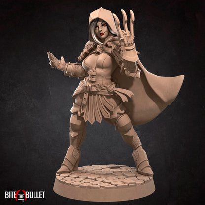 Bullet Hell, Hero Assassin | TABLETOP SCALE | D&D TTRPG Miniature | Bite the Bullet | Unpainted, Unplated Resin 8k