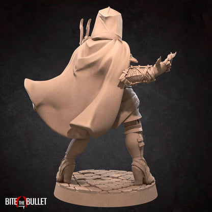 Bullet Hell, Hero Assassin | TABLETOP SCALE | D&D TTRPG Miniature | Bite the Bullet | Unpainted, Unplated Resin 8k
