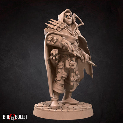 Bullet Hell, Hero Rogue | TABLETOP SCALE | D&D TTRPG Miniature | Bite the Bullet | Unpainted, Unplated Resin 8k
