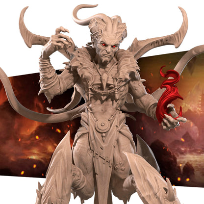 Lord of Destruction, Demon | TABLETOP SCALE | TTRPG Miniature | Bite the Bullet | Unpainted, Unplated Resin 8k