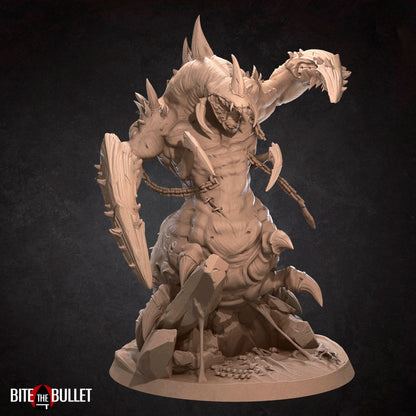 Lord of Pain, Demon | TABLETOP SCALE | TTRPG Miniature | Bite the Bullet | Unpainted, Unplated Resin 8k