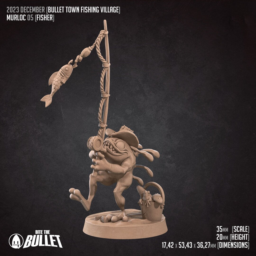 Murlocs | TABLETOP SCALE | D&D TTRPG Miniature | Bite the Bullet