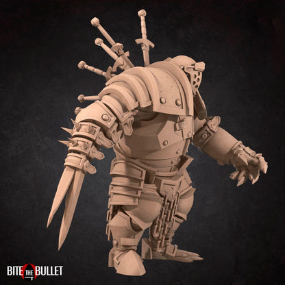 Necromancer Iron Golem | TABLETOP SCALE | TTRPG Miniature | Bite the Bullet | Unpainted, Unplated Resin 8k