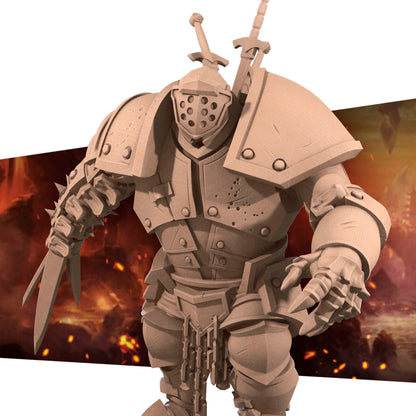 Necromancer Iron Golem | TABLETOP SCALE | TTRPG Miniature | Bite the Bullet | Unpainted, Unplated Resin 8k