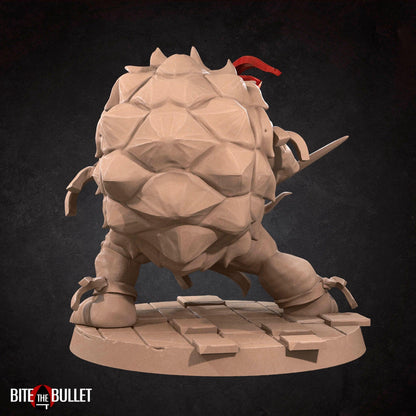 Tortle Ninjas Set | TABLETOP SCALE | D&D TTRPG Miniature | Bite the Bullet | Unpainted, Unplated Resin 8k